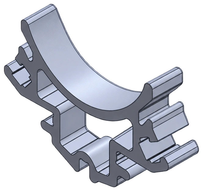 Two-piece bushing housing