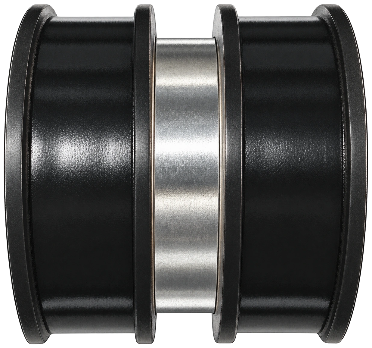 Two-piece plastic bushing