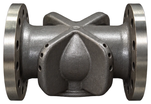 Flanged cross