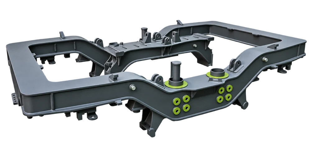 Electric-locomotive bogie frame